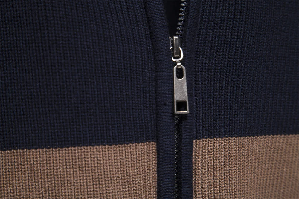 Stratford Patchwork Zip Cardigan