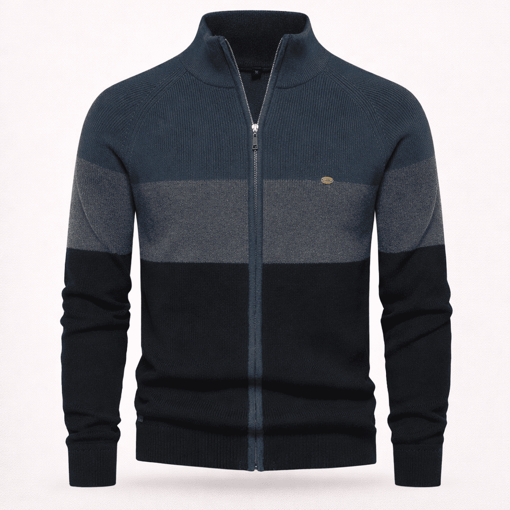 Stratford Patchwork Zip Cardigan