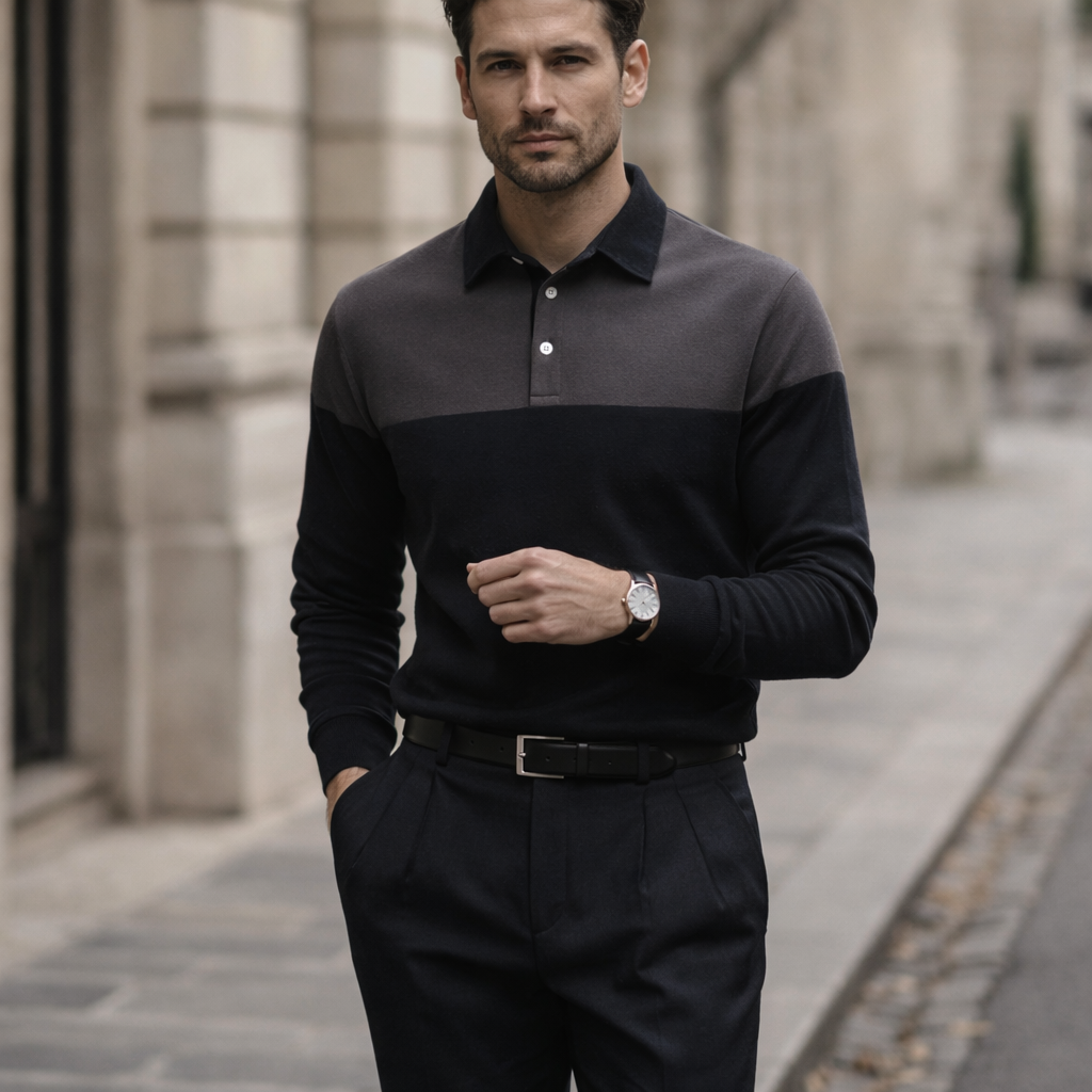 Ashford Color-Block Polo